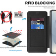 Husă RFID Wallet MagSafe Flip cu protecție pentru cameră pentru Samsung Galaxy S26, negru