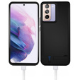 Husă cu baterie de 4800mAh pentru Samsung Galaxy S22, negru