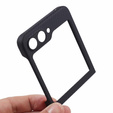 Husă pentru Samsung Galaxy Z Flip5 5G, Aramid Fiber Cover, negru