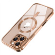 Husă pentru iPhone 16 Pro Max, Electro MagSafe, desert titanium + Sticlă pentru ecran