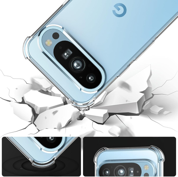 Huse pentru Google Pixel 9 Pro, Dropproof, transparentă