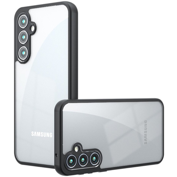 Huse pentru Samsung Galaxy A25 5G, Fusion, transparent / negru + sticlă 9H
