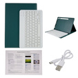 Carcasă + tastatură Galaxy Tab S7+ Plus / S8+ Plus /S7 FE T730 T733, Pen Slot, verde