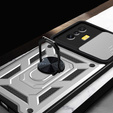 Husă blindată pentru Xiaomi Poco F4 GT, CamShield Slide, de argint