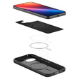 Carcasa Spigen pentru Google Pixel 9A, Thin Fit Mag, negru + sticlă temperată 9H