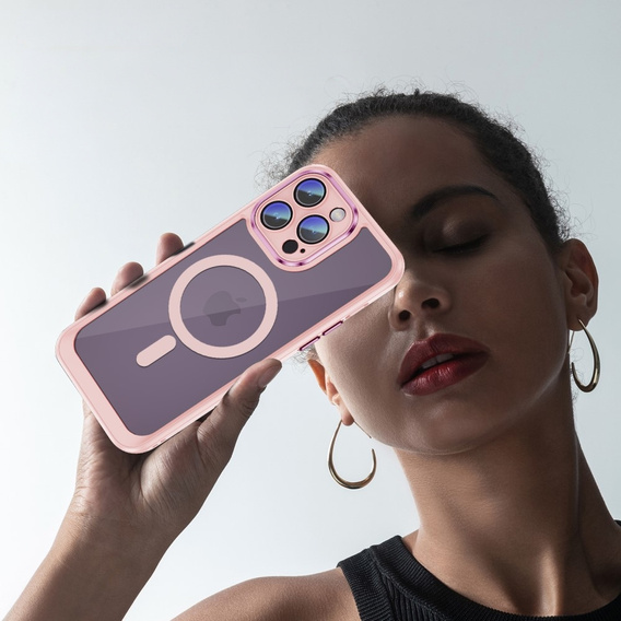 Husă pentru iPhone 15 Pro Max, ERBORD Impact Guard, MagSafe, roz