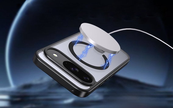 Husă Fusion Hybrid pentru Google Pixel 10 / 10 Pro, pentru MagSafe, cu suport, negru