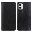 Husa cu clapetă pentru Motorola Moto G73 5G, Split Leather, negru