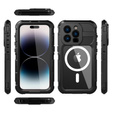 Carcasă impermeabilă IP68 pentru iPhone 14 Pro, SHELLBOX MagSafe, negru