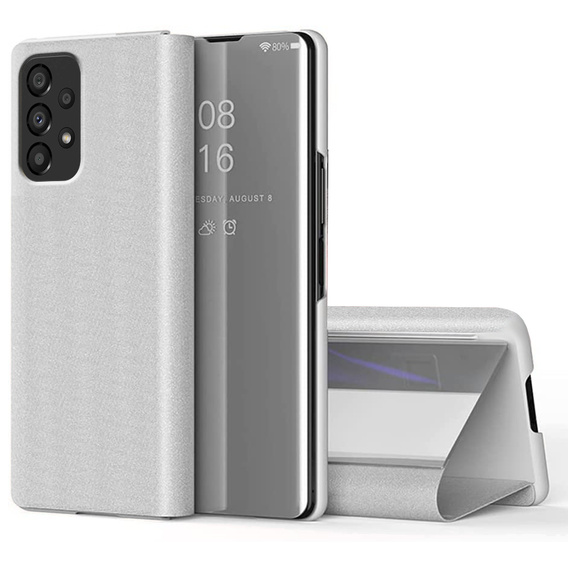 Huse pentru Samsung Galaxy A53 5G, Clear View, de argint