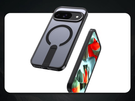 Husă Fusion Hybrid pentru Google Pixel 10 / 10 Pro, pentru MagSafe, cu suport, albastru