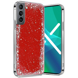 Huse pentru Samsung Galaxy S21, Glittery, roșu