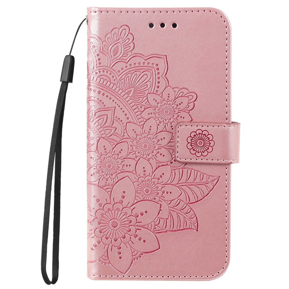Cu clapetă pentru Xiaomi Redmi 13C / Poco C65, Mandala Flower, roz