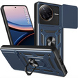 Husă blindată pentru Xiaomi Poco F7 Pro, CamShield Slide, albastru