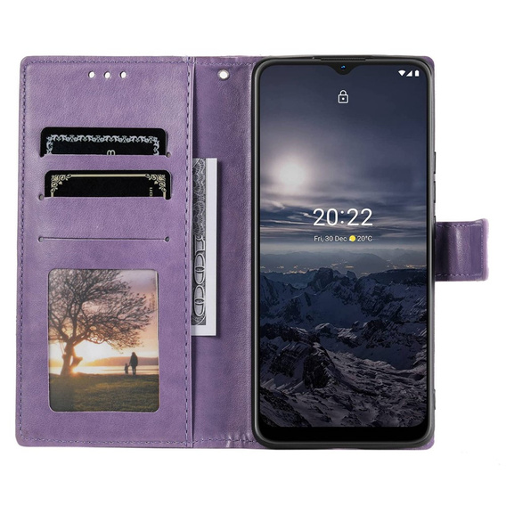 Cu clapetă pentru Nokia G11/ G21, Mandala, albastru