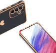 Husă pentru Samsung Galaxy A15 4G / 5G, Electro heart, negru + Sticlă ceramică Full Glue