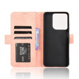 Cu clapetă pentru Motorola Moto G15 / Motorola Moto G15 Power, Card Slot, roz