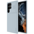 Husă NILLKIN pentru Samsung Galaxy S23 Ultra, husă CamShield din silicon pentru MagSafe, albastru
