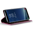 Carcasă flip CASEME pentru Samsung Galaxy S8, Waxy Textured, roșu