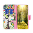 Cu clapetă pentru Samsung Galaxy M34, Wallet, tree of life, alb