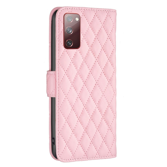 Cu clapetă pentru Samsung Galaxy S20 FE, Wallet, BINFEN COLOR, roz