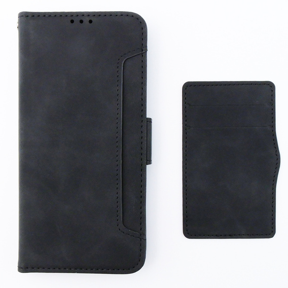 Cu clapetă pentru Motorola Moto G54 5G, Card Slot, negru