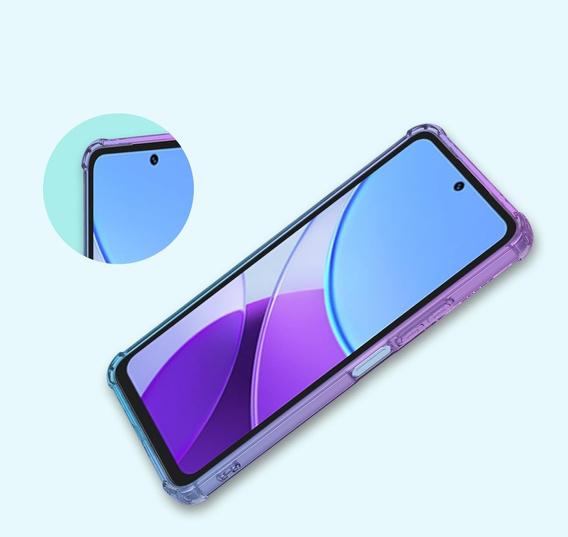 Husa pentru Vivo Y19s, Gradient Dropproof, Violet / albastru