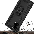 Husă blindată pentru Samsung Galaxy A51, Nox Case Ring, negru