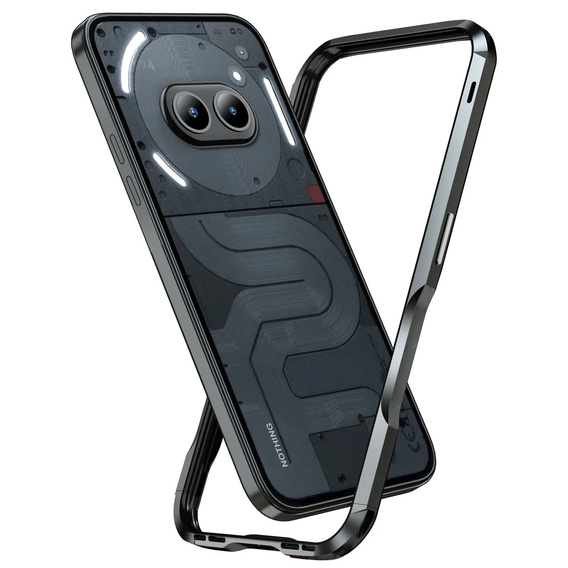 Husa LUPHIE pentru Nothing Phone 2a / 2a Plus, Armor Bumper, negru