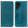 Huse pentru Samsung Galaxy S25 Ultra, Wallet Litchi Leather, verde