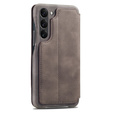 Carcasa cu clapetă pentru Samsung Galaxy S23 Plus, ERBORD Retro, maro