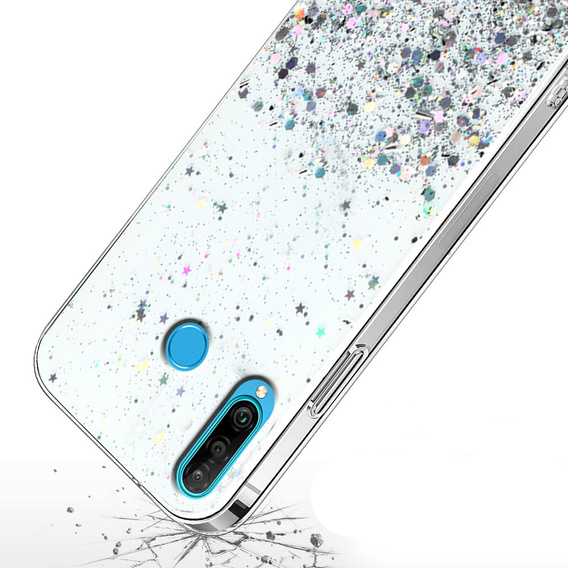 Huse pentru Huawei P30 Lite, Glittery, transparentă