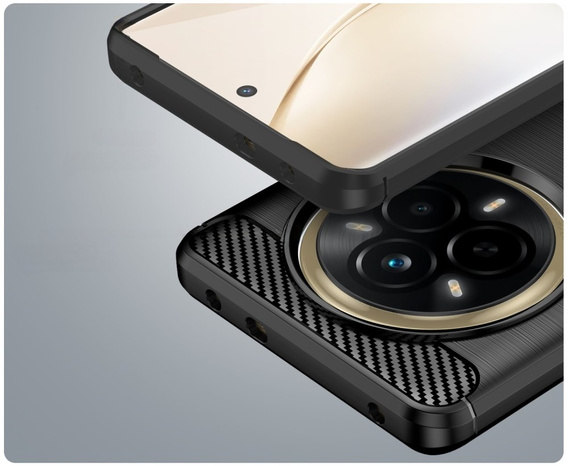 Huse pentru Realme 14 Pro 5G, Carbon, negru