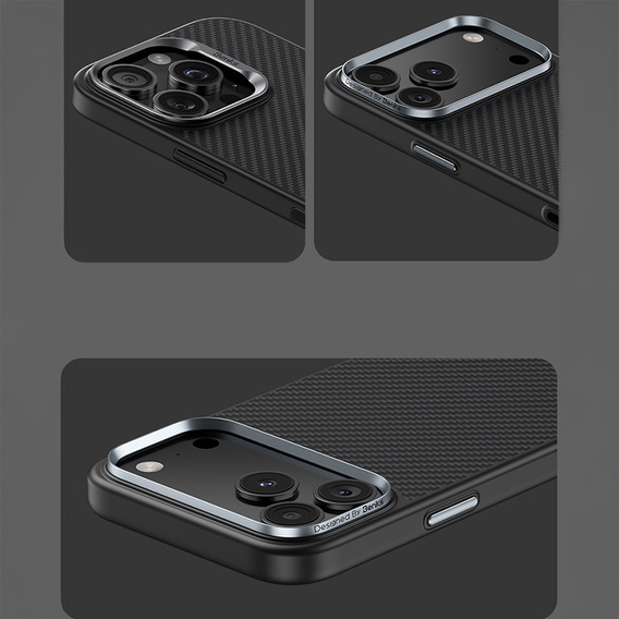 BENKS Kevlar Armor PRO Carbon Fiber 600D A069 carcasă pentru MagSafe pentru iPhone 17 Pro
