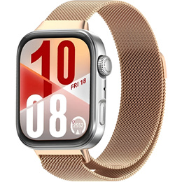 Brățară Milanese pentru Huawei Watch Fit 4 / 4 Pro / 3, aur roz