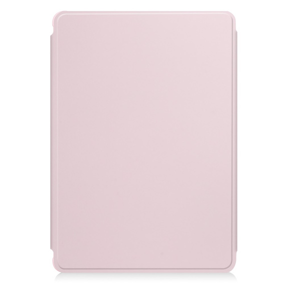 Husă pentru tastatură pentru Samsung Galaxy Tab A9+, Rotary 360° Leather, roz rose gold