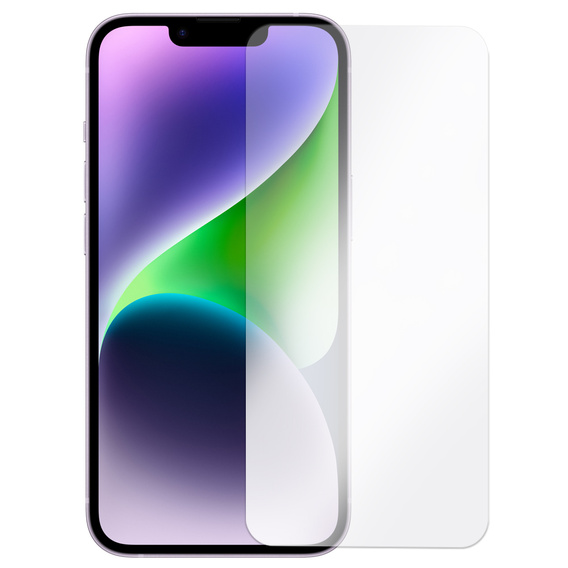 Husă ERBORD MagSafe Cam Slider, violet + sticlă pentru ecran pentru iPhone 13 / iPhone 14