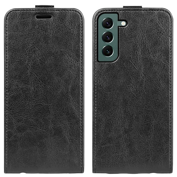 Cu clapetă pentru Samsung Galaxy S23+ Plus, Flip, negru