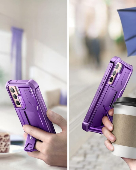 Husă blindată pentru Samsung Galaxy S22, Dexnor Full Body, violet