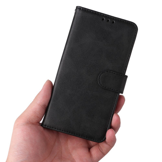 Cu clapetă pentru Samsung Galaxy A34 5G, Leather Wallet, negru