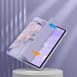 Husă pentru Samsung Galaxy Tab S10 Lite / S10 FE / S9 FE, Smartcase Hybrid, cu spațiu pentru stylus, Marble violet