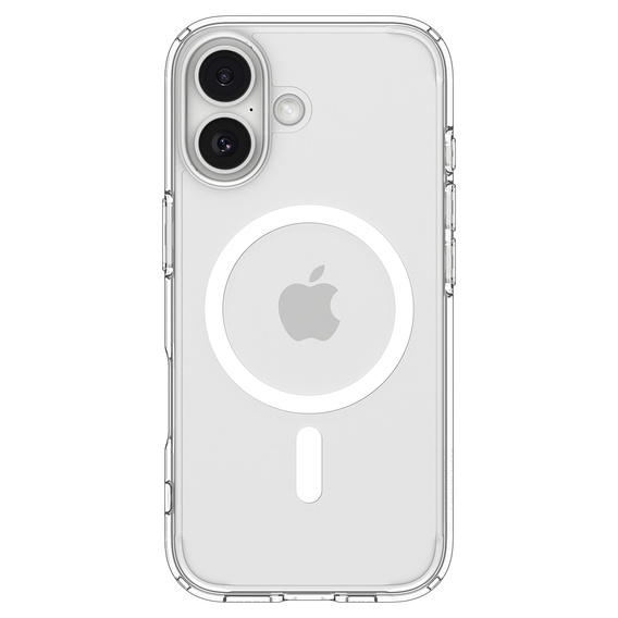 Carcasă Spigen Ultra Hybrid MagSafe pentru iPhone 17, transparentă/albă