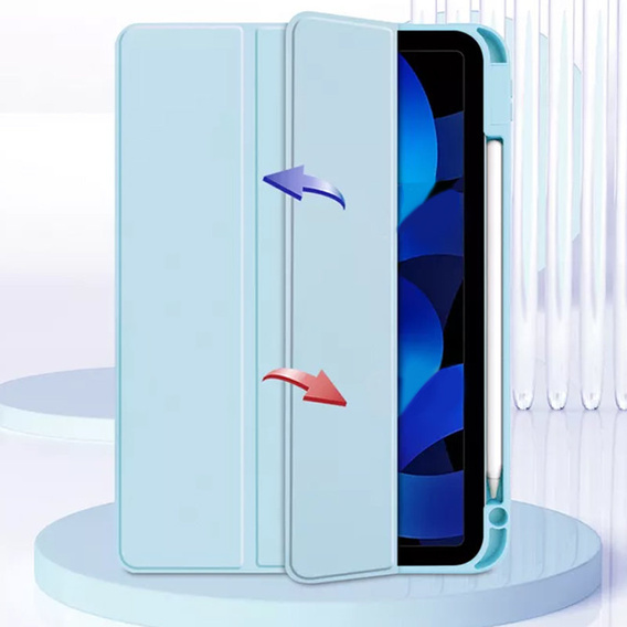 Husă pentru iPad 10.9 2022 10 Gen, Smartcase Hybrid, cu spațiu pentru stylus, albastru