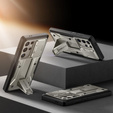 Husa pentru Samsung Galaxy S24 Ultra, Tongate MECH Series Clip, gri