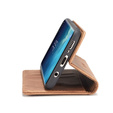 Husa CASEME pentru Samsung Galaxy S8, Leather Wallet Case, maro