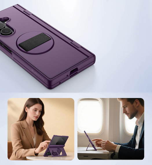 Husă Suritch cu suport 360° și protecție ecran integrată pentru Samsung Galaxy Z Fold7