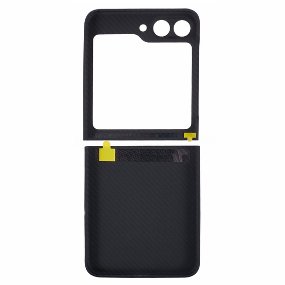 Husă pentru Samsung Galaxy Z Flip5 5G, Aramid Fiber Cover, negru