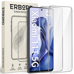 2x sticlă călită pentru Xiaomi 11T/11T Pro, ERBORD 9H Hard Glass pe ecran