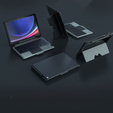 Carcasă + tastatură Galaxy Tab S9, NILLKIN Bumper Pen Slot, negru