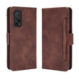 Cu clapetă pentru Xiaomi Mi 10T 5G/10T Pro 5G, Card Slot, maro
